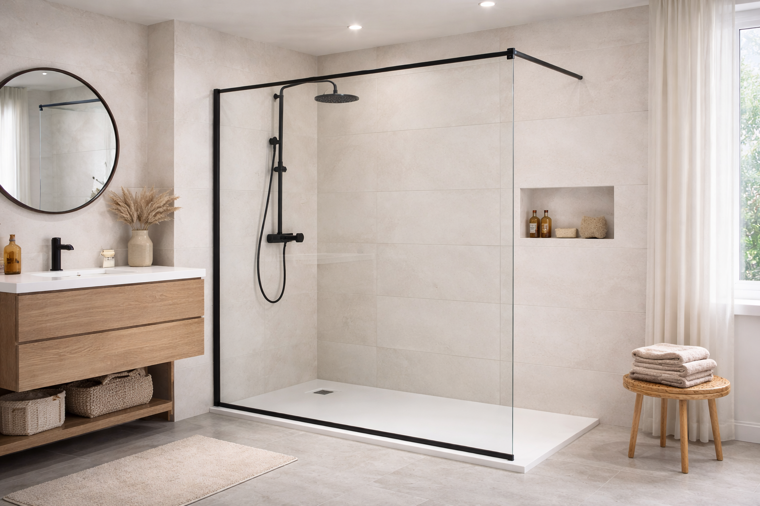 Box doccia walk-in: vantaggi e svantaggi