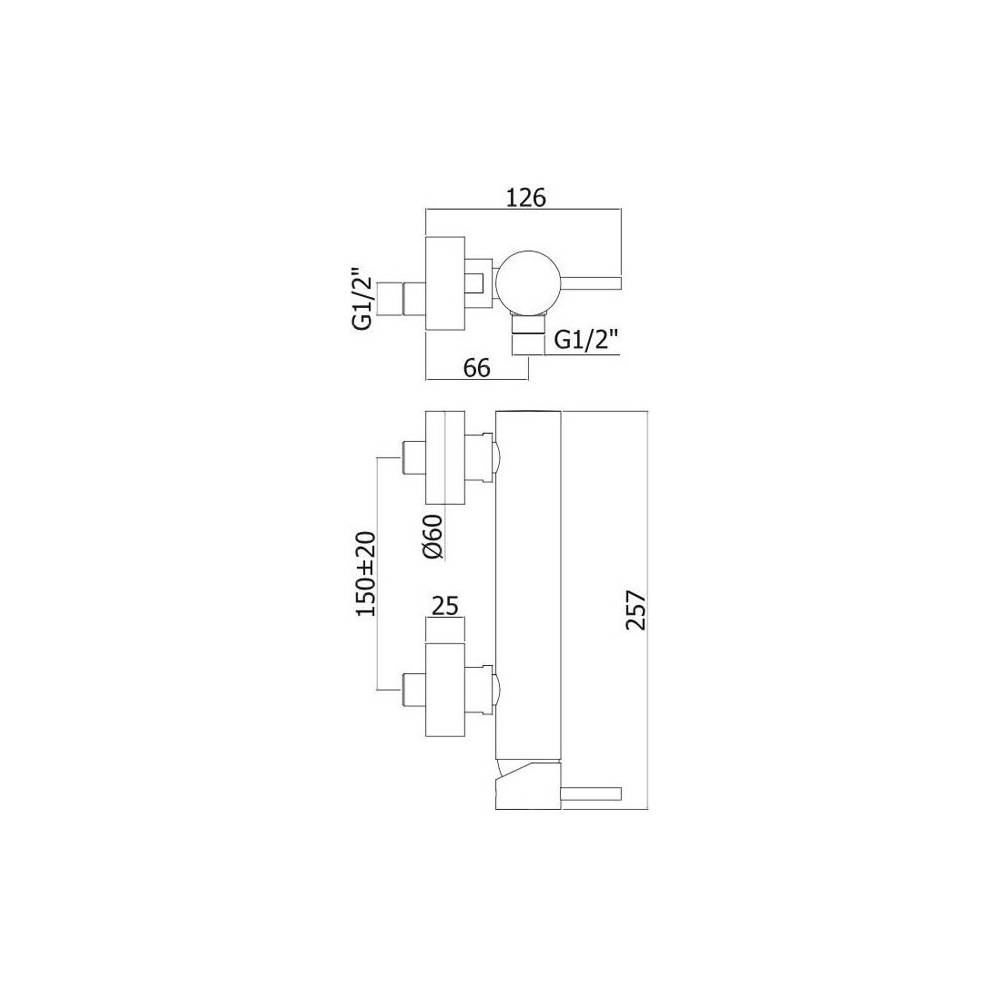  Miscelatore doccia serie Light modello LIG168ST steel looking Paffoni by CeramicStore | Lo specialista del tuo bagno