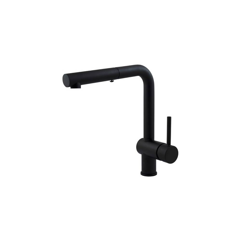 Miscelatore cucina con doccetta estraibile serie Light modello LIG285NO-MET colore nero opaco Paffoni by CeramicStore | Lo specialista del tuo bagno