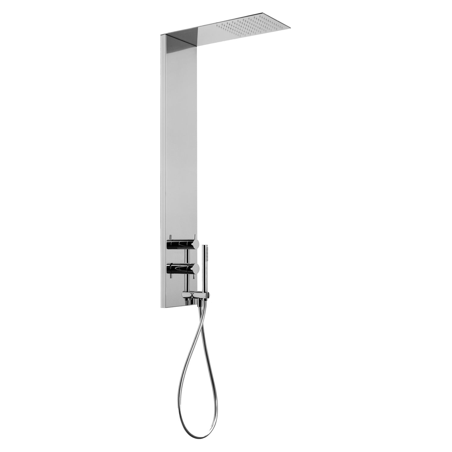 Colonna doccia Beta in Acciaio Inox con deviatore 2 uscite