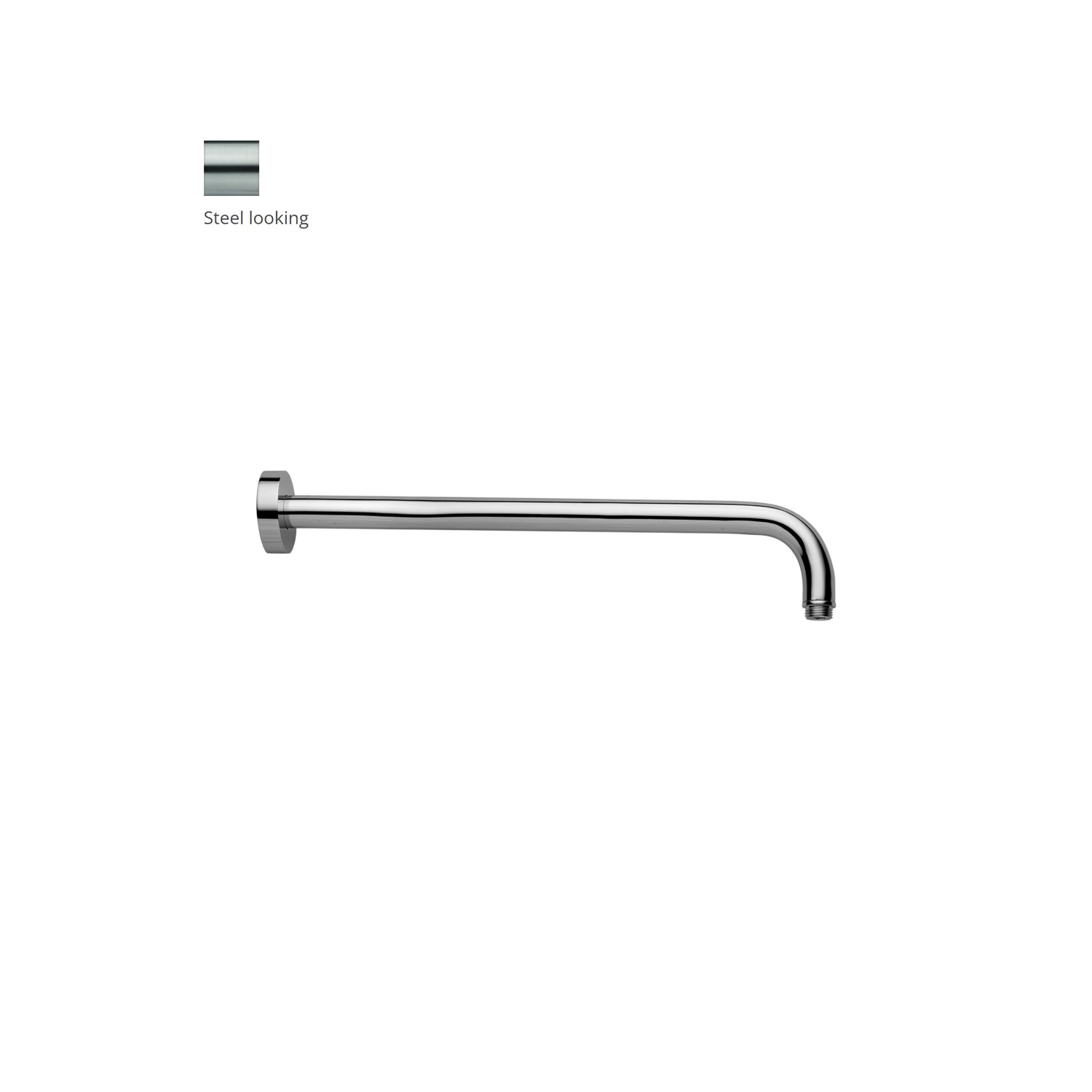 Braccio doccia Lusso l. 400 mm Paffoni - Steel Looking by CeramicStore | Lo specialista del tuo bagno