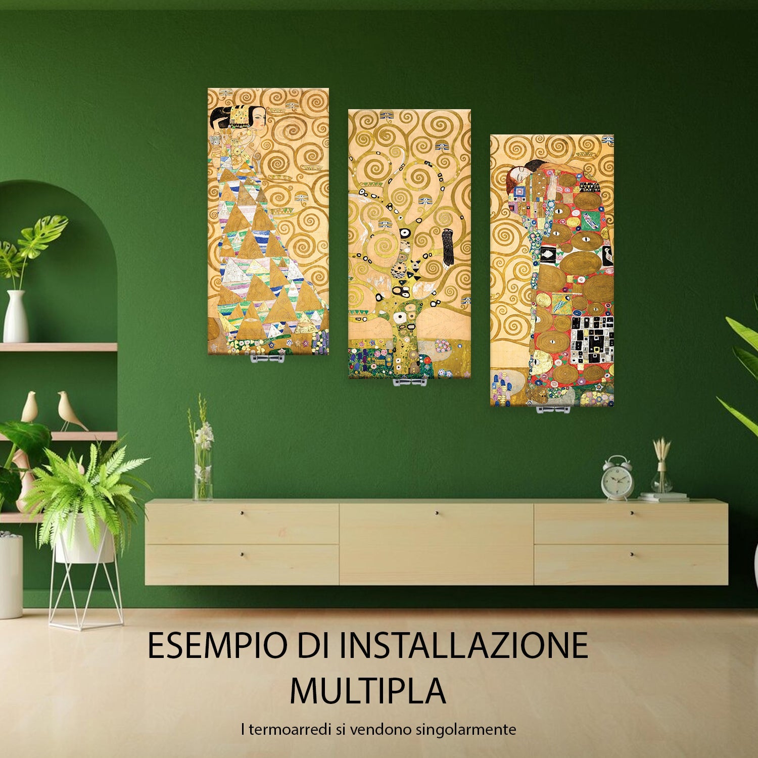  Termoarredo idraulico 200x36 cm interasse mm 50 Modello 'Attesa' Termocrea by CeramicStore | Lo specialista del tuo bagno