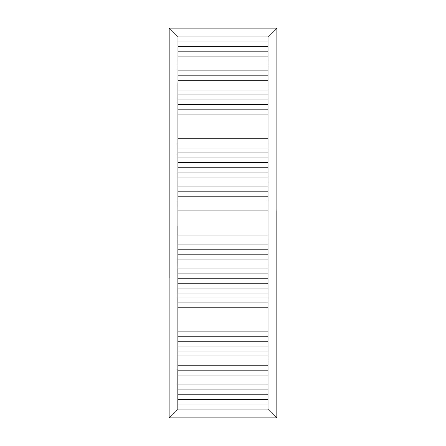  Termoarredo idraulico modello Asti 1813x500 dritto - Antracite by CeramicStore | Lo specialista del tuo bagno