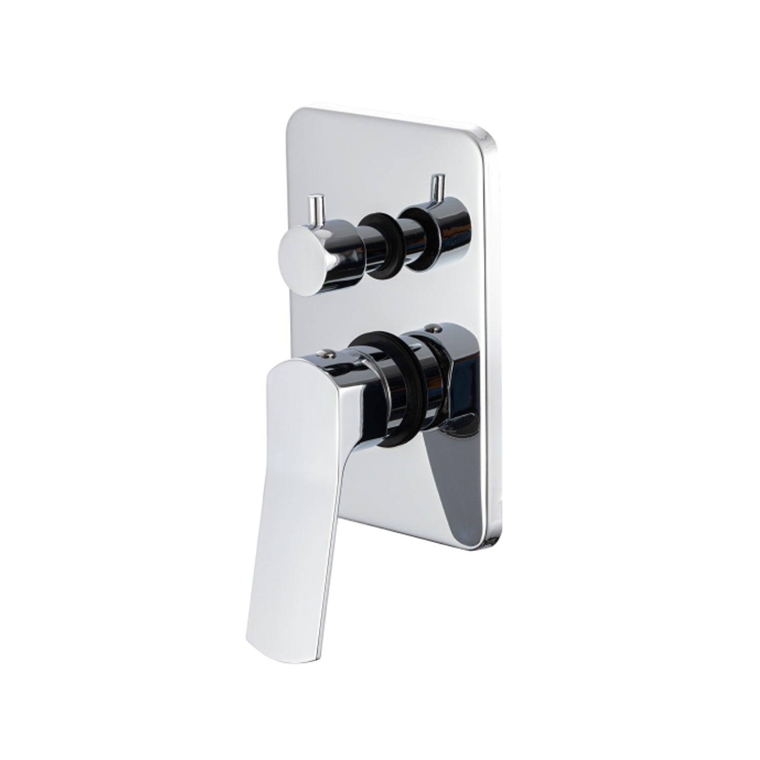 Miscelatore doccia incasso 2 vie squadrato Lumix in ottone cromato by CeramicStore | Lo specialista del tuo bagno