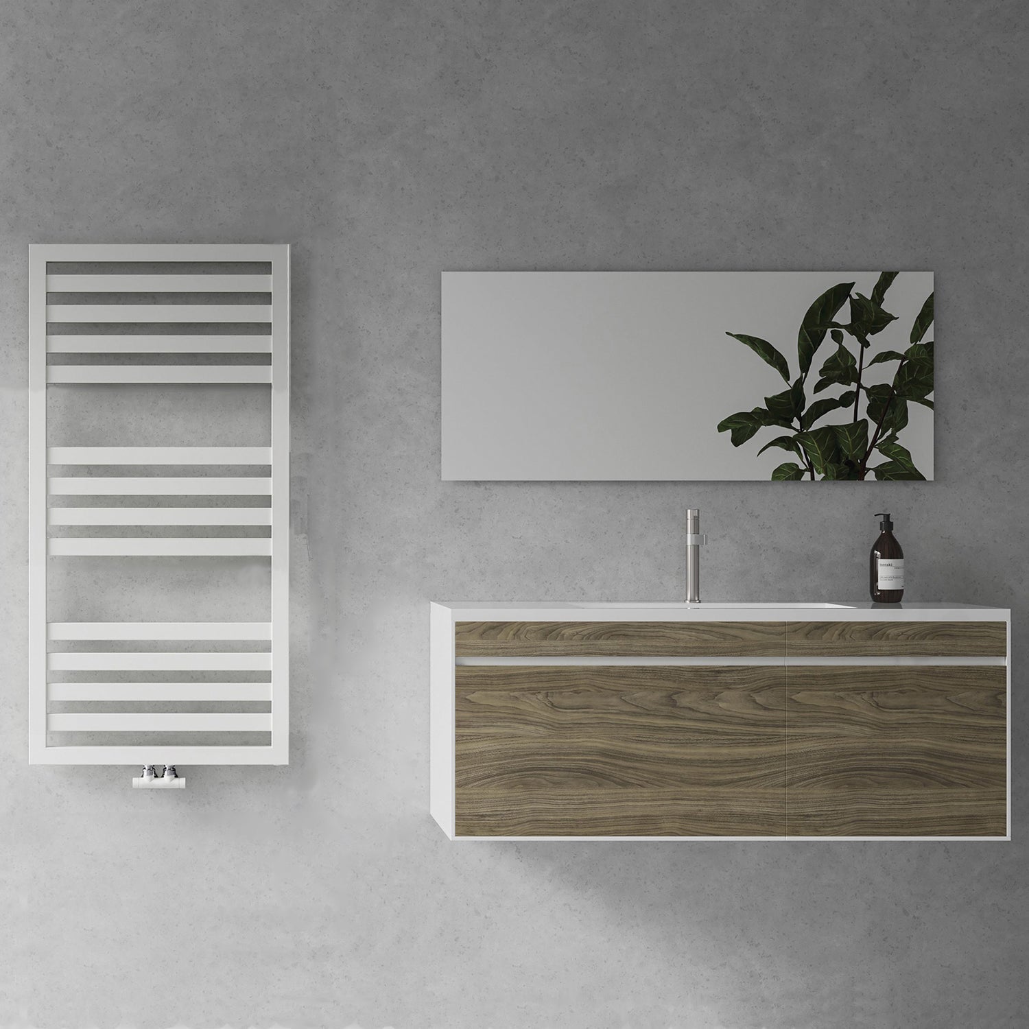 Termoarredo idraulico modello Cuneo 1200x600 dritto - Bianco by CeramicStore | Lo specialista del tuo bagno