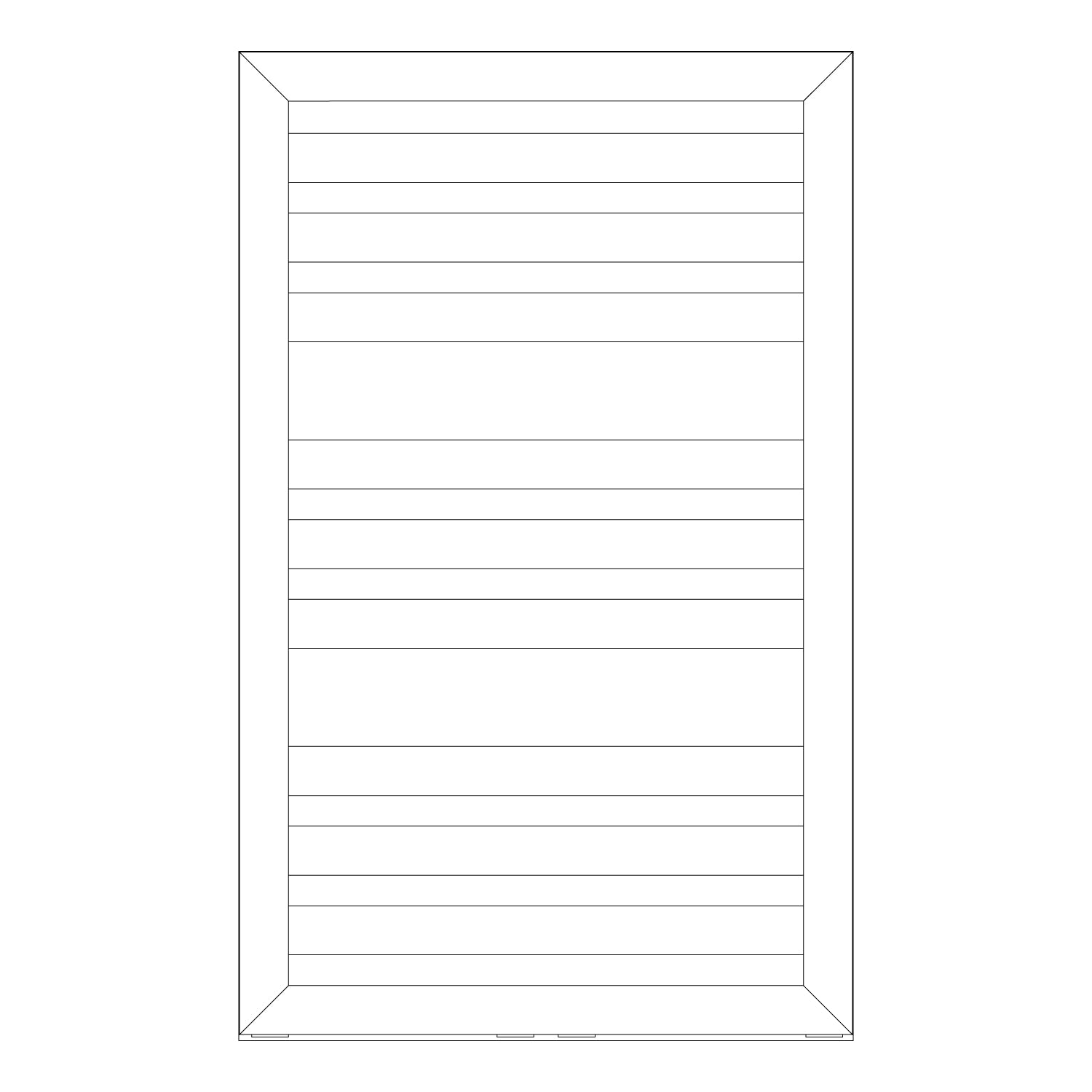  Termoarredo idraulico modello Cuneo 800x500 dritto - Bianco by CeramicStore | Lo specialista del tuo bagno