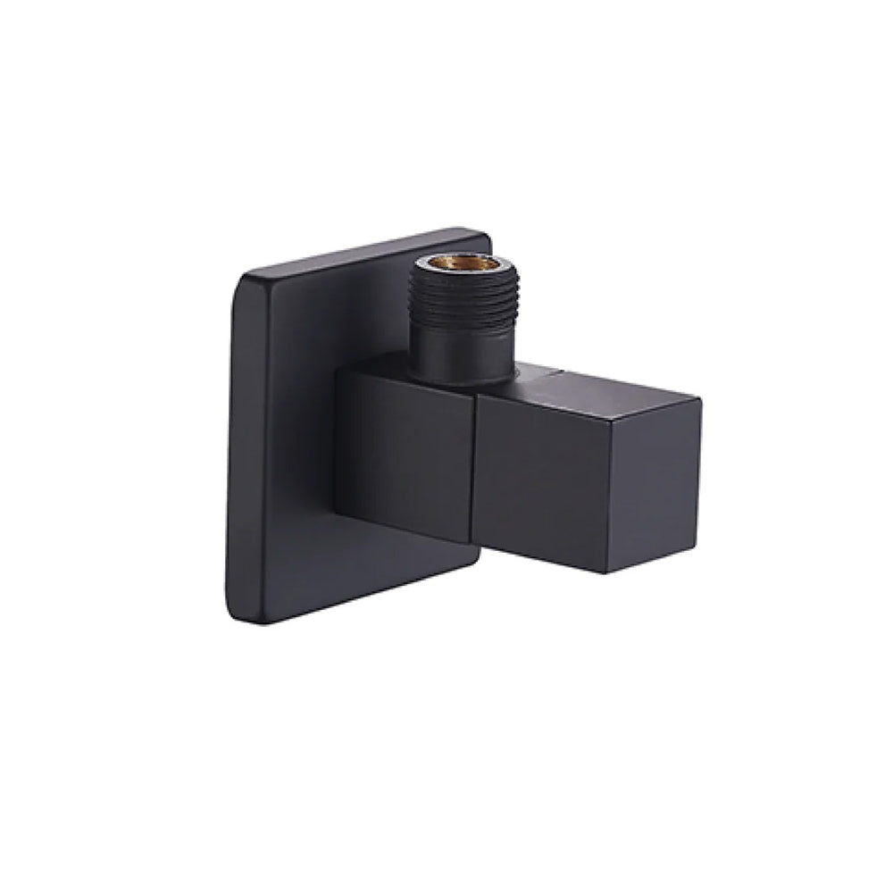 Rubinetto sottolavabo tondo Rubiflux in ottone - Nero opaco