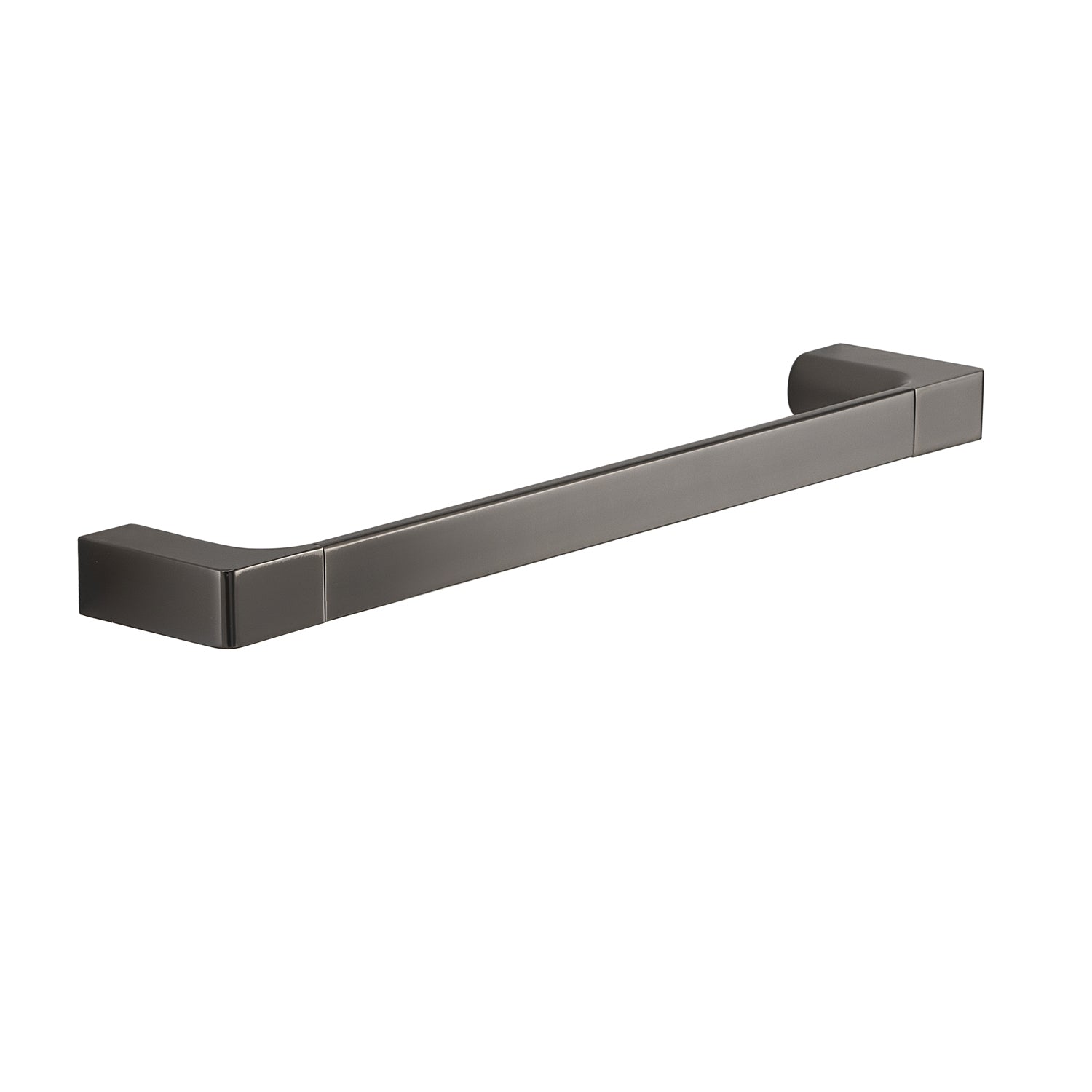 Porta asciugamani a muro Gedy serie Pirenei 35 cm - Gun Metal by CeramicStore | Lo specialista del tuo bagno