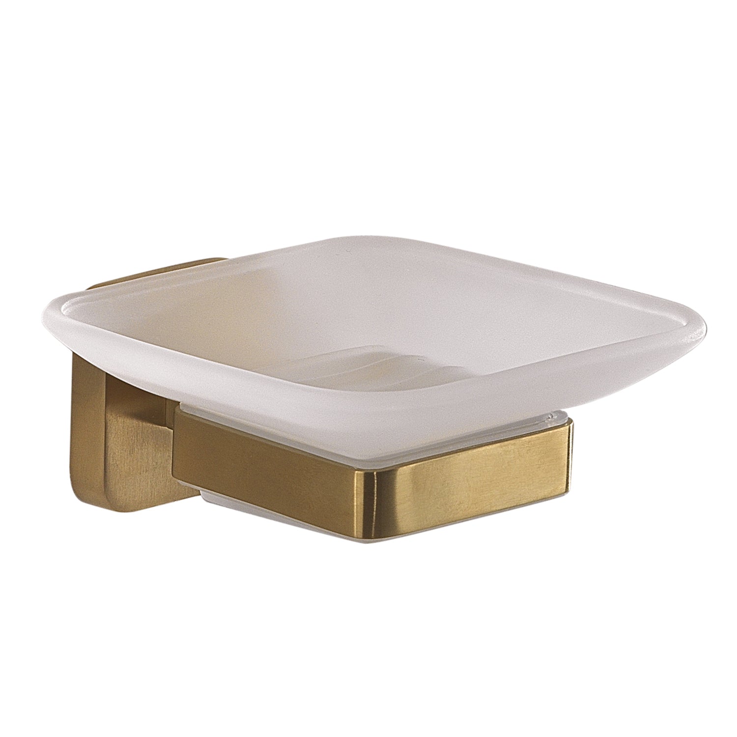 Portasapone Gedy modello Tonga 10.3x11.6xH5 cm - Oro Matt by CeramicStore | Lo specialista del tuo bagno