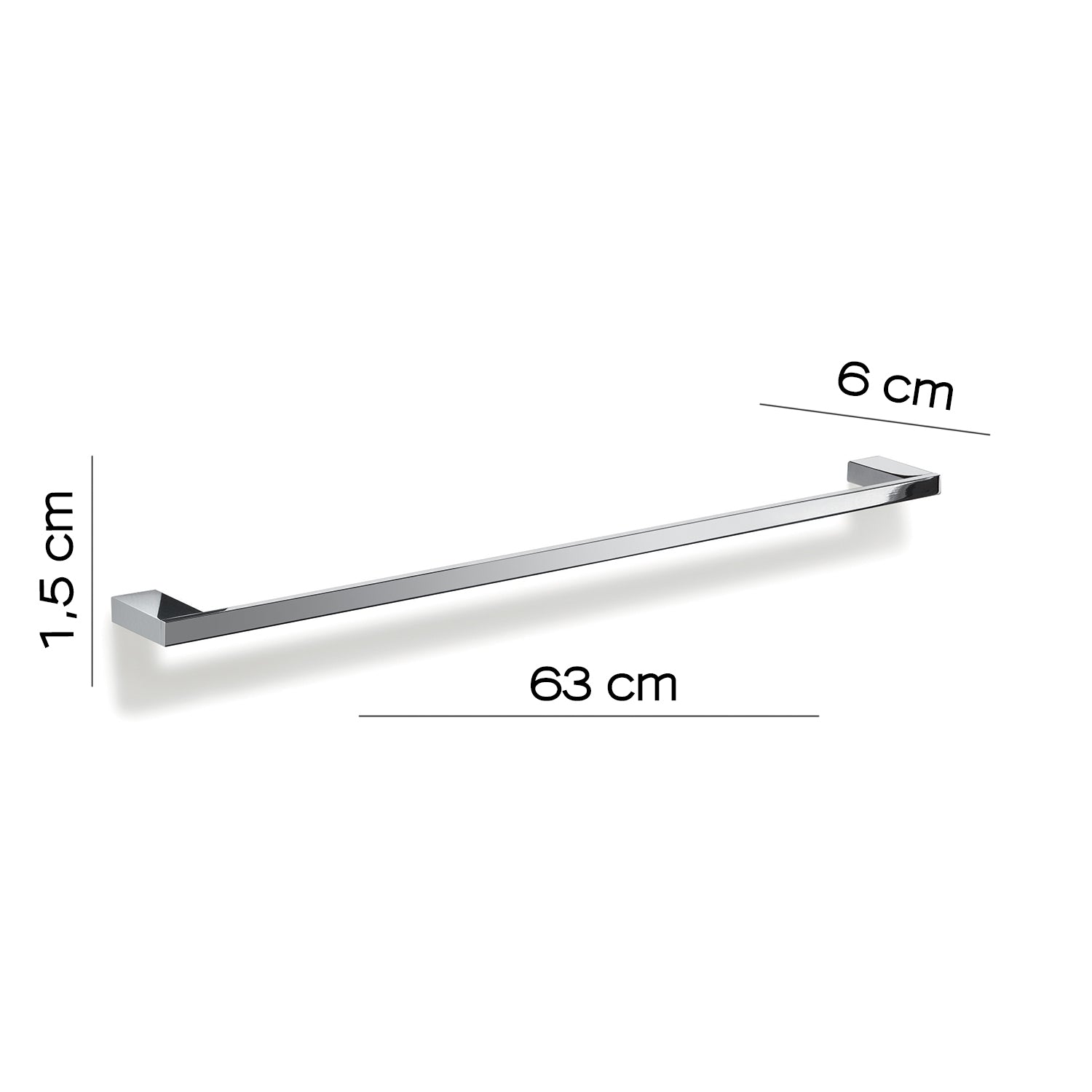  Portasalviette 63 cm in Ottone e Cromall Gedy serie Lanzarote - Cromato by CeramicStore | Lo specialista del tuo bagno