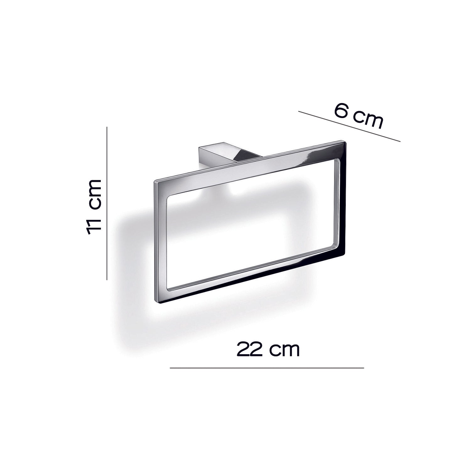  Portasalviette ad anello in Ottone e Cromall Gedy serie Lanzarote - Cromato by CeramicStore | Lo specialista del tuo bagno