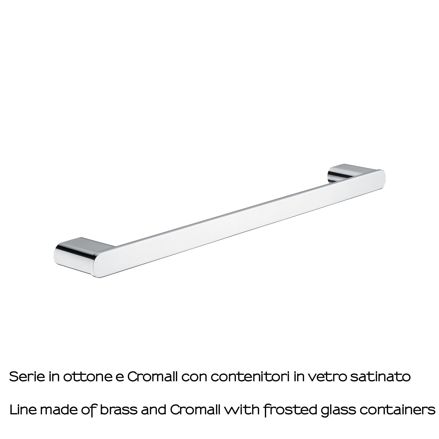  Portasalviette 50 cm a parete Gedy serie Azzorre - Cromato by CeramicStore | Lo specialista del tuo bagno