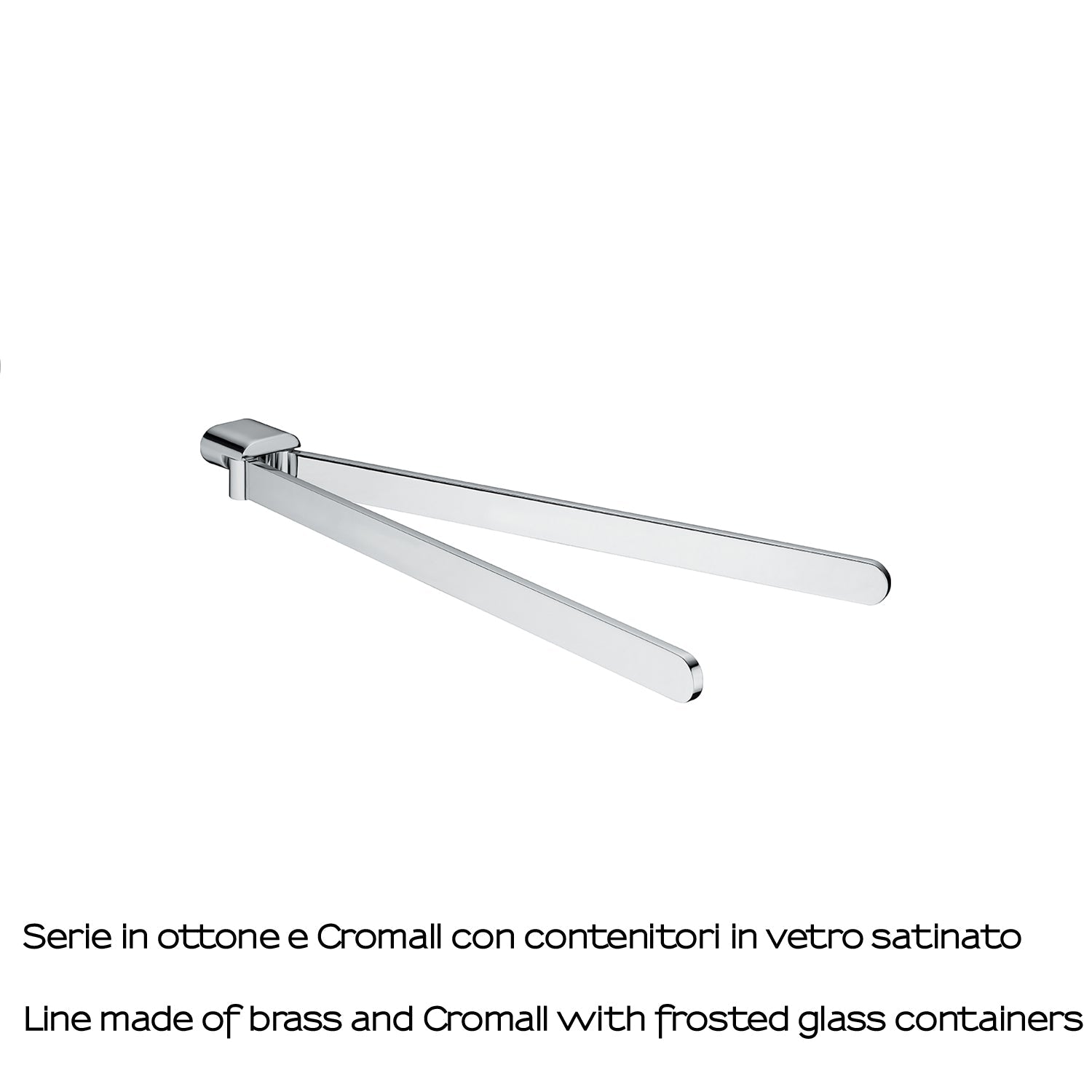  Portasalviette a snodo a parete Gedy serie Azzorre - Cromato by CeramicStore | Lo specialista del tuo bagno