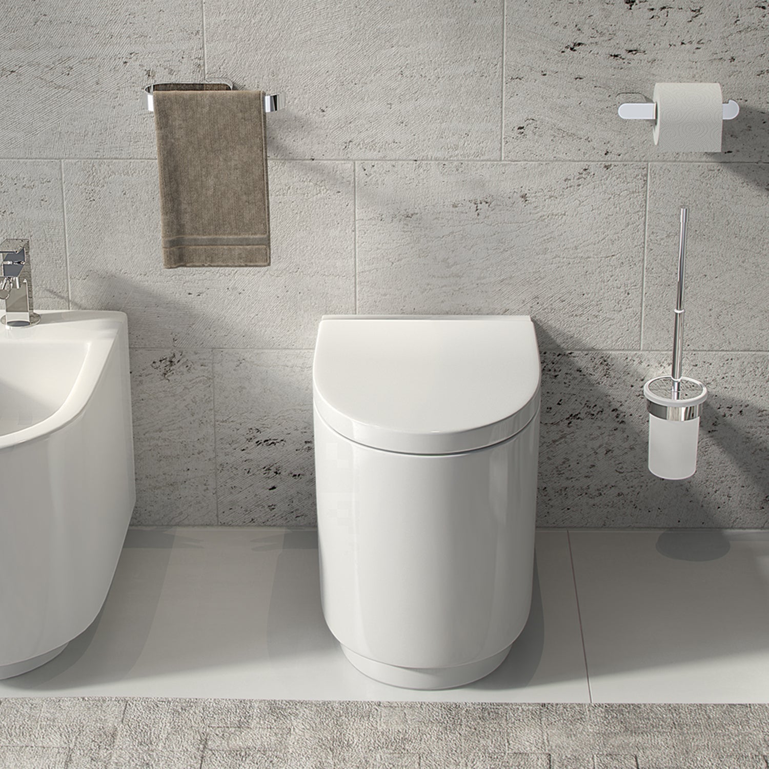  Portasalviette ad anello a parete Gedy serie Azzorre - Cromato by CeramicStore | Lo specialista del tuo bagno
