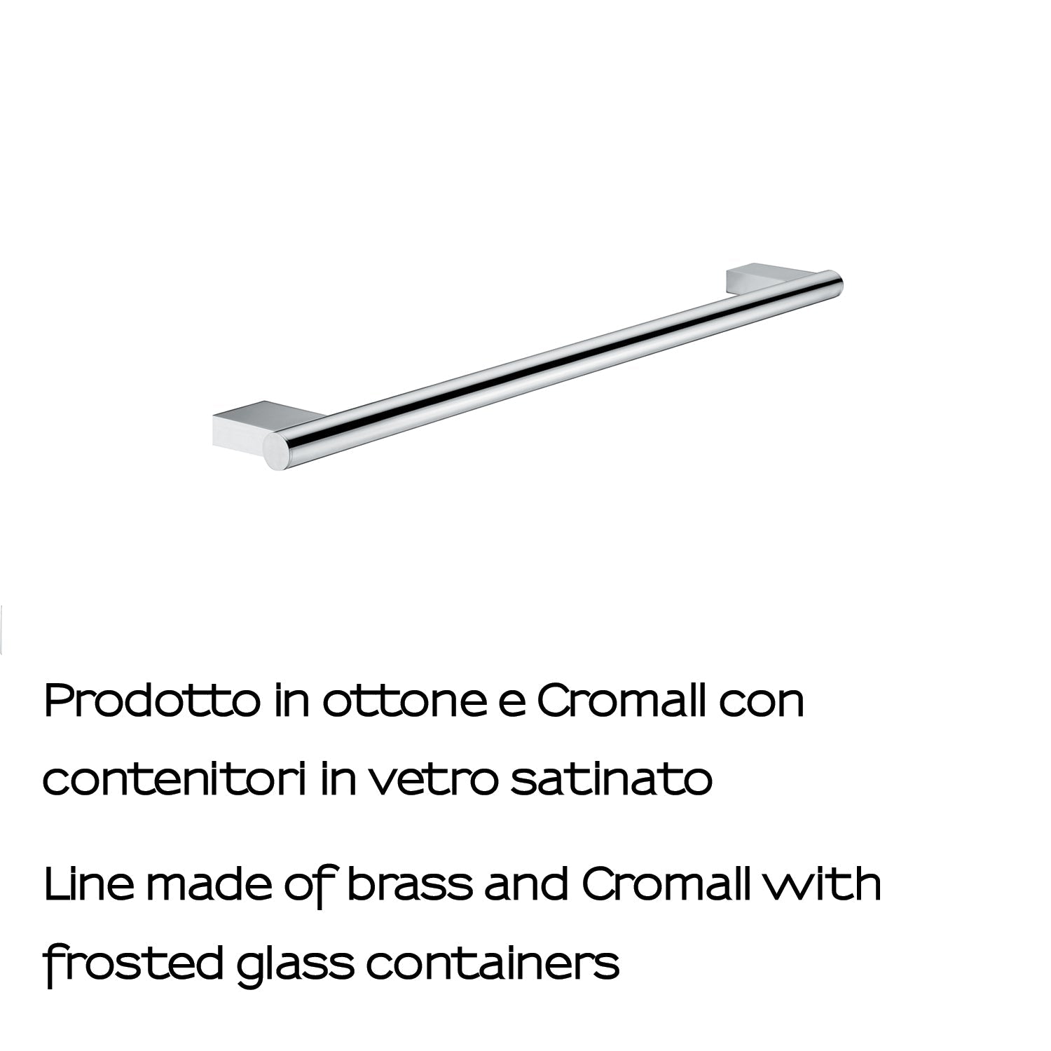  Portasalviette 65 cm in ottone e Cromall Gedy serie Canarie - Cromato by CeramicStore | Lo specialista del tuo bagno