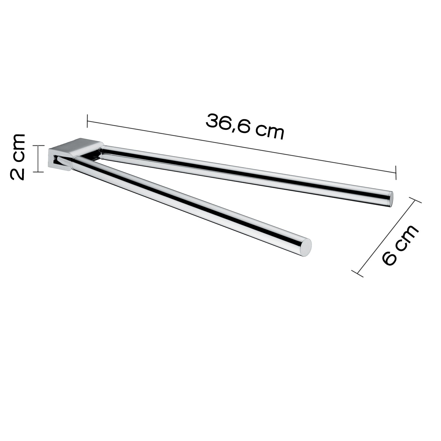  Portasalviette a snodo in ottone e Cromall Gedy serie Canarie - Cromato by CeramicStore | Lo specialista del tuo bagno