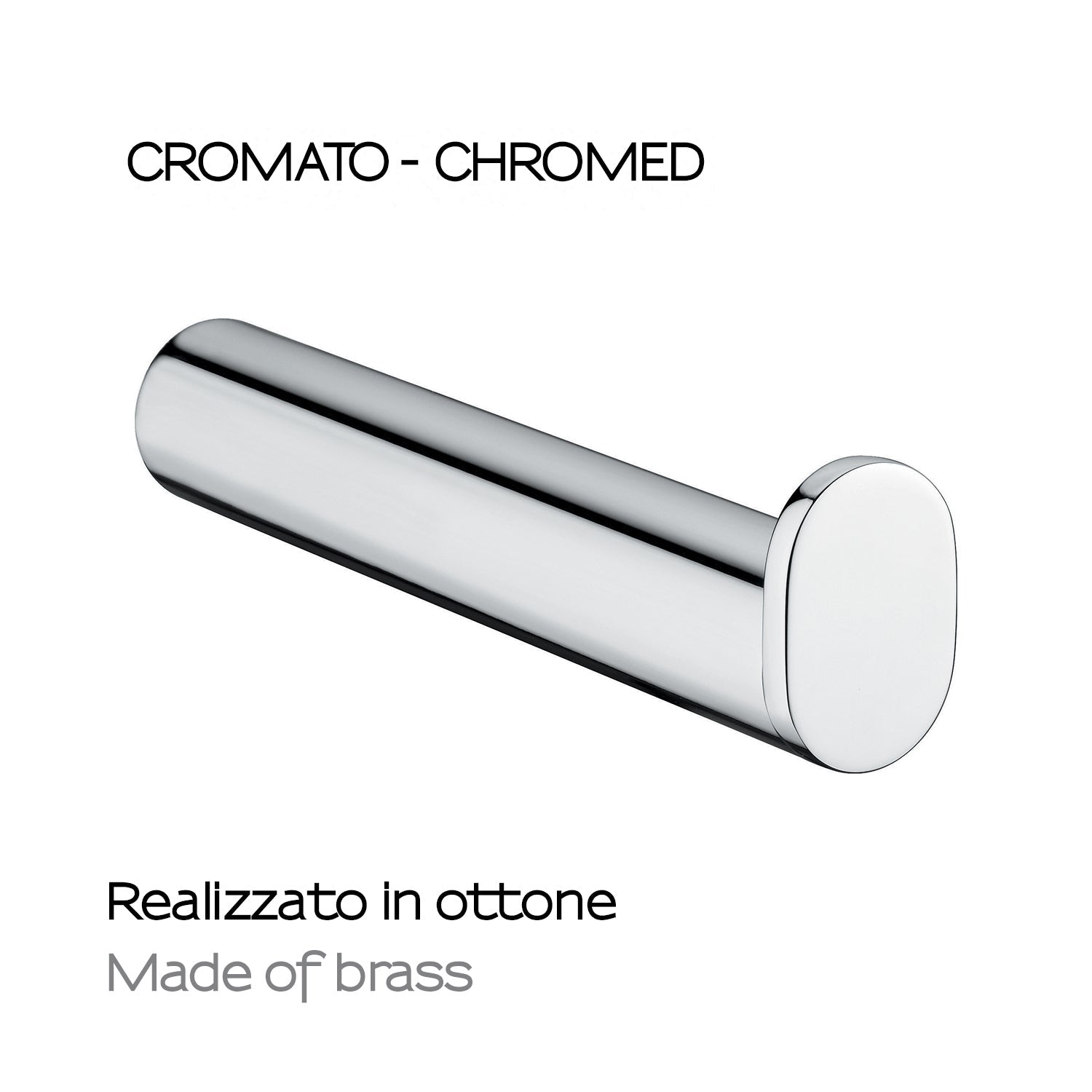  Portarotolo di riserva in ottone e Cromall Gedy serie Canarie - Cromato