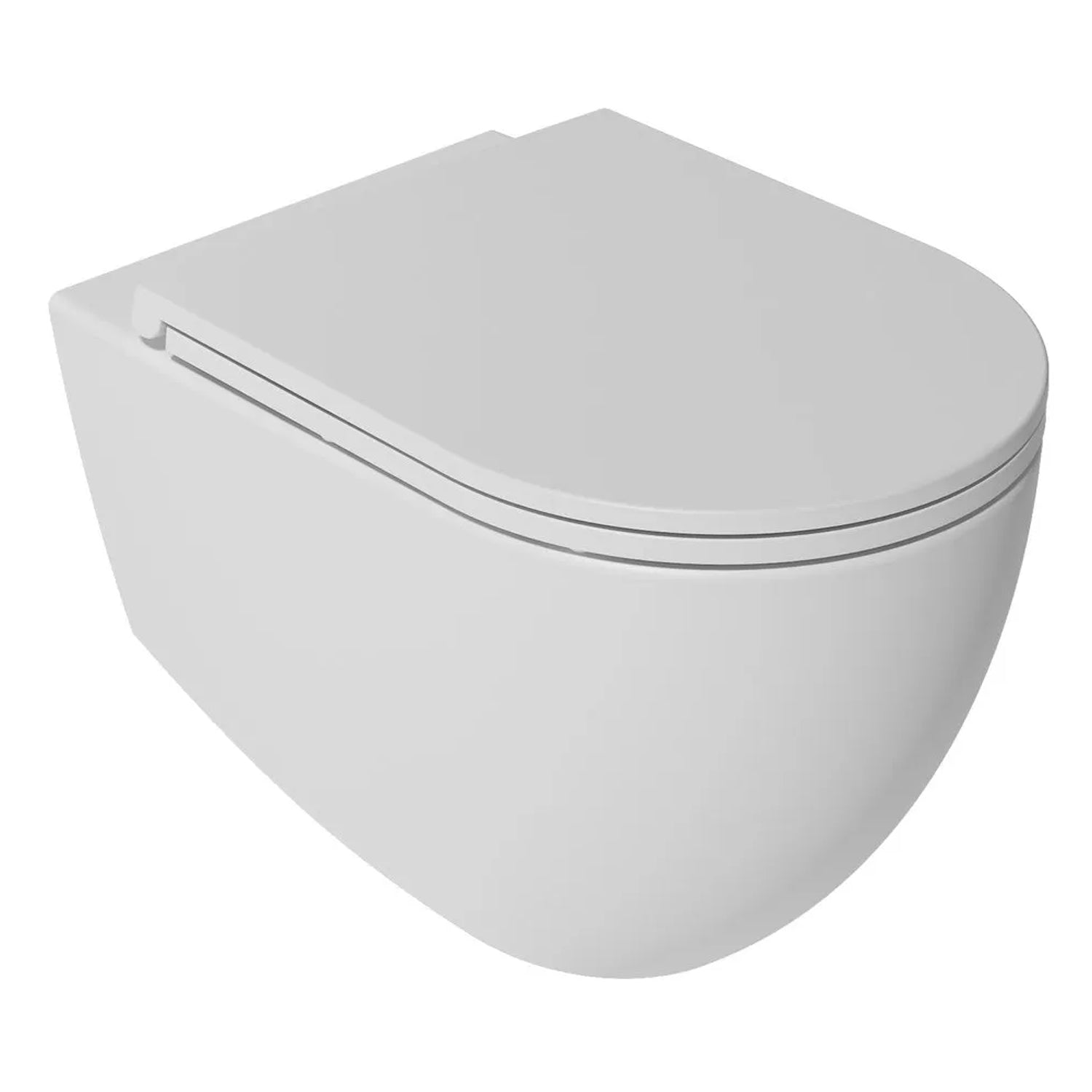  Sanitari sospesi Rimless con copriwater Soft Close BathCore serie Infinity 53x36