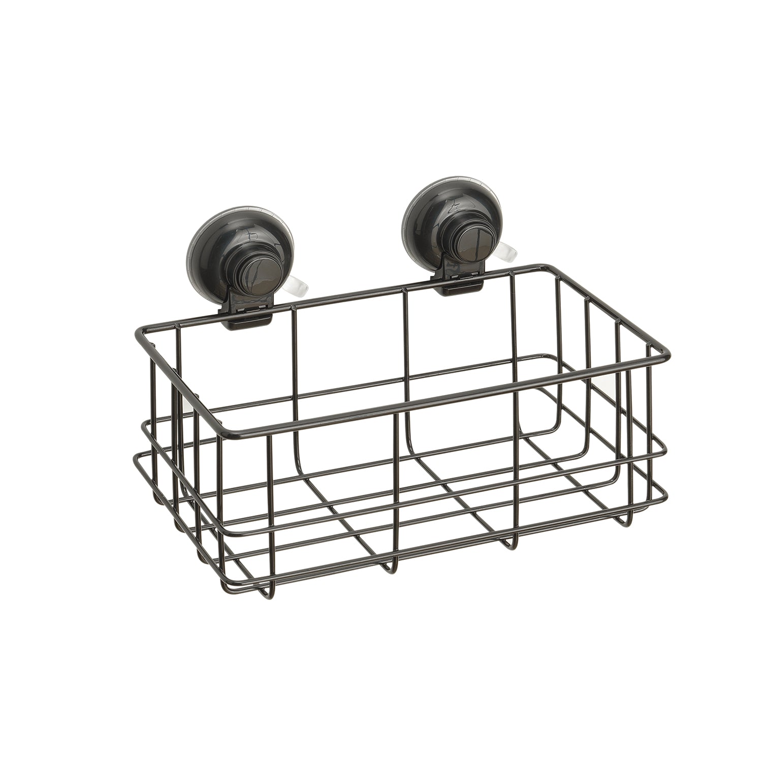 HO18-14 - Portaoggetti forma rettangolare doccia in filo Gedy linea Hot - Finitura Nera Opaca