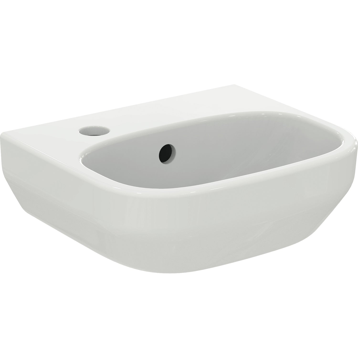 Lavabo sospeso Ideal Standard modello i.life A 30x35 cm foro a sinistra