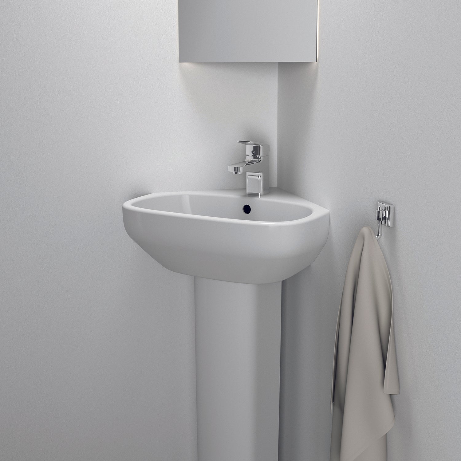 Lavabo sospeso Ideal Standard modello i.life A angolare 45 cm 2