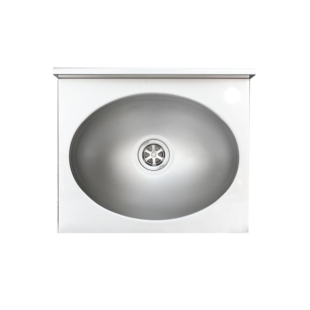 Lavamani in acciaio inox con vasca ovale BathCore cm 40x35x20,5 - Satinato 3