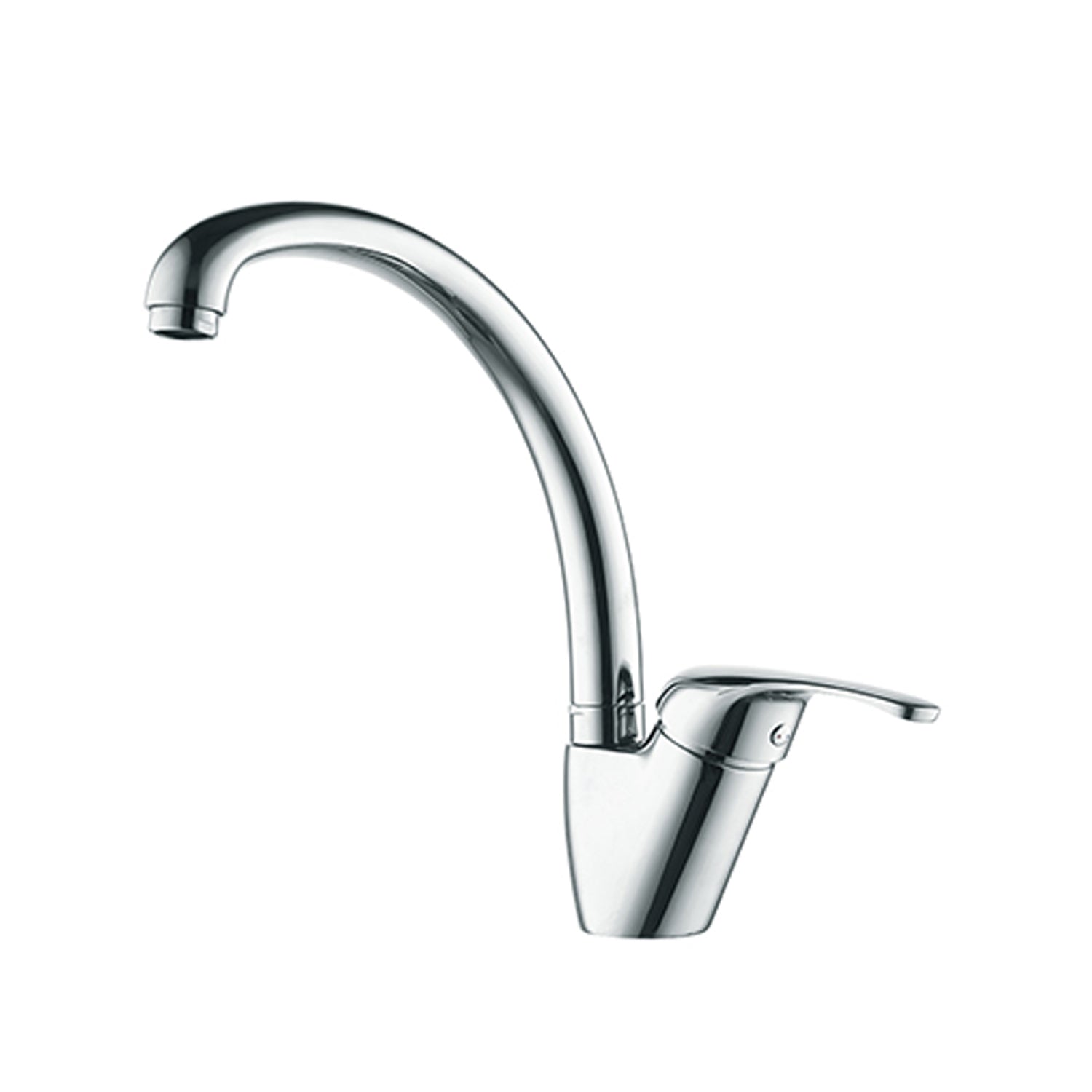 Miscelatore monoforo Rubiflux modello Orano con canna alta - Cromo