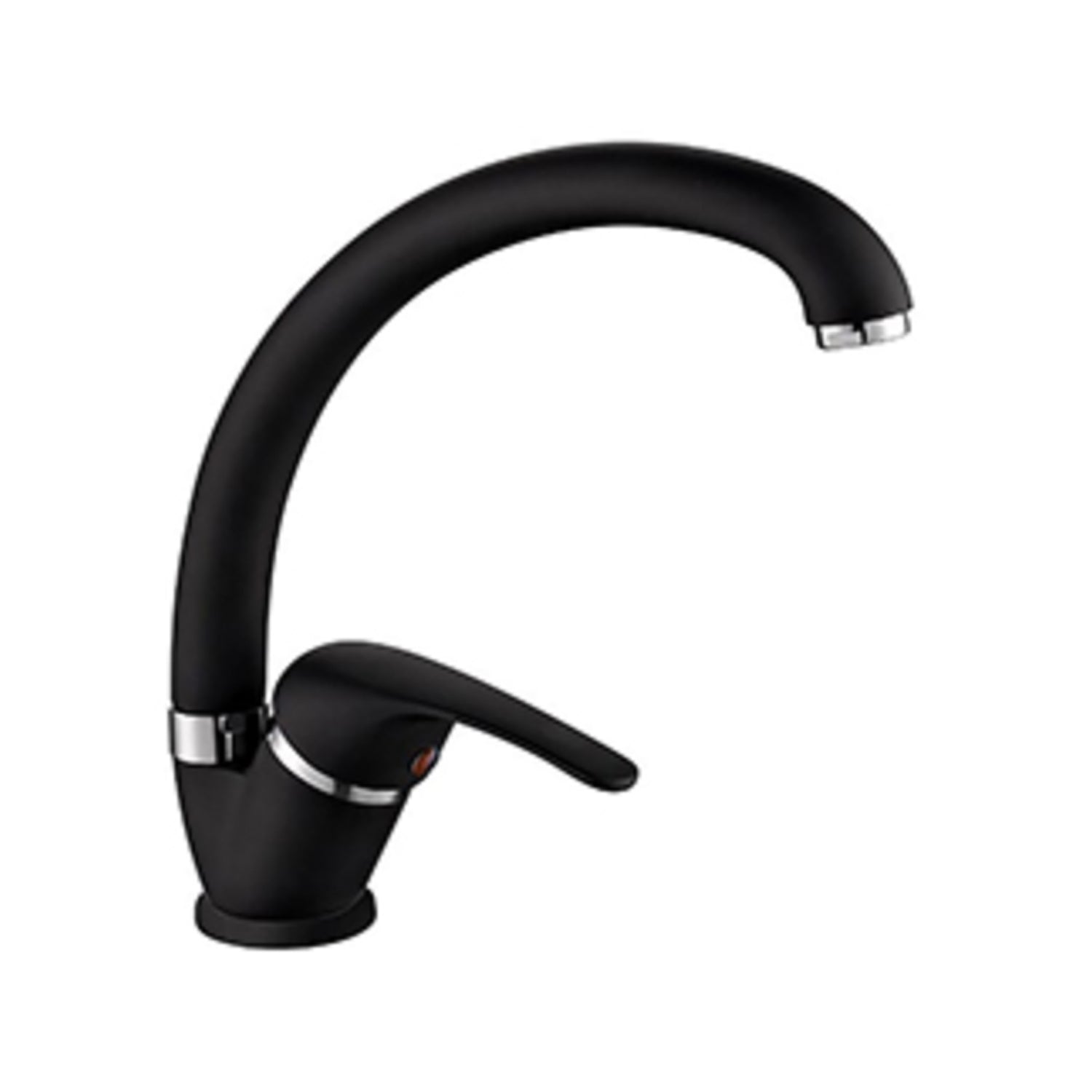 Miscelatore lavello canna alta RubiFlux modello Altea - Nero