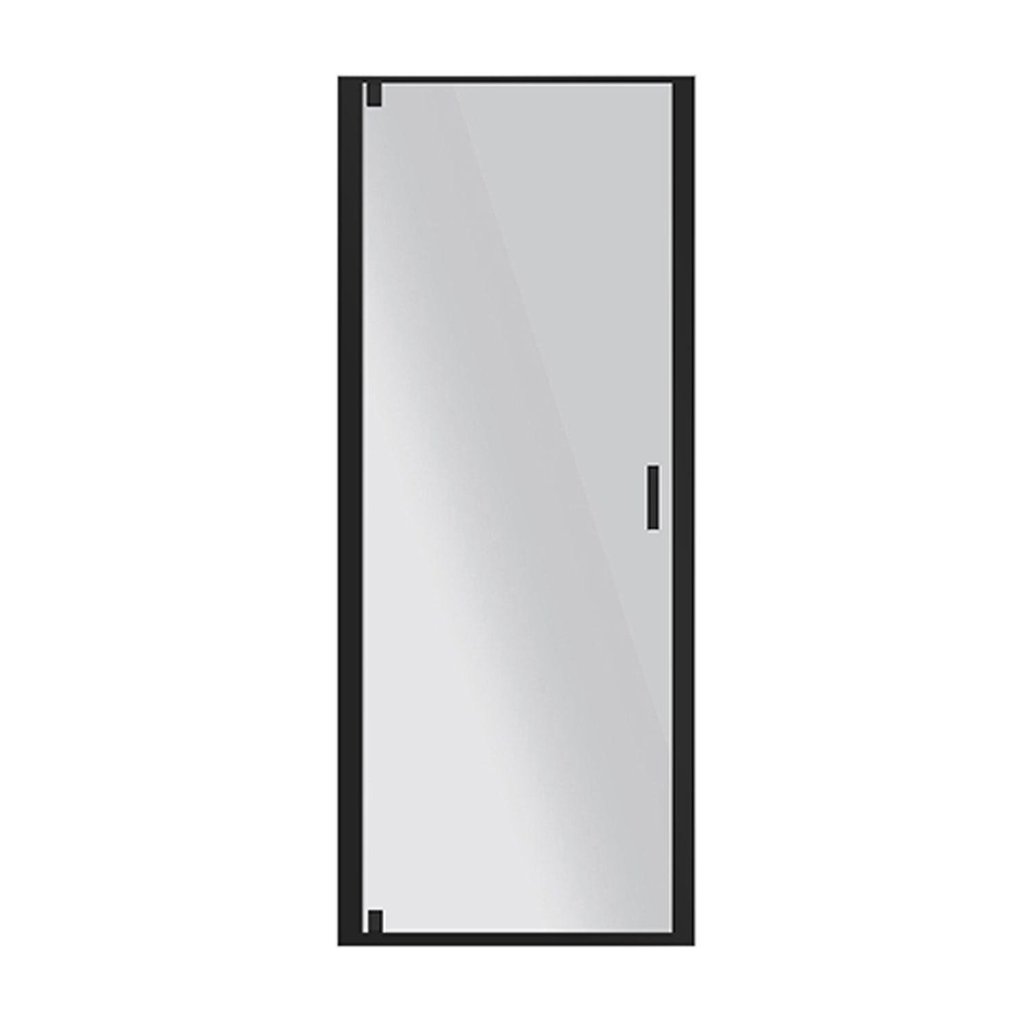 Porta doccia pivotante DocciaGo serie Satin cm 70 - Nero