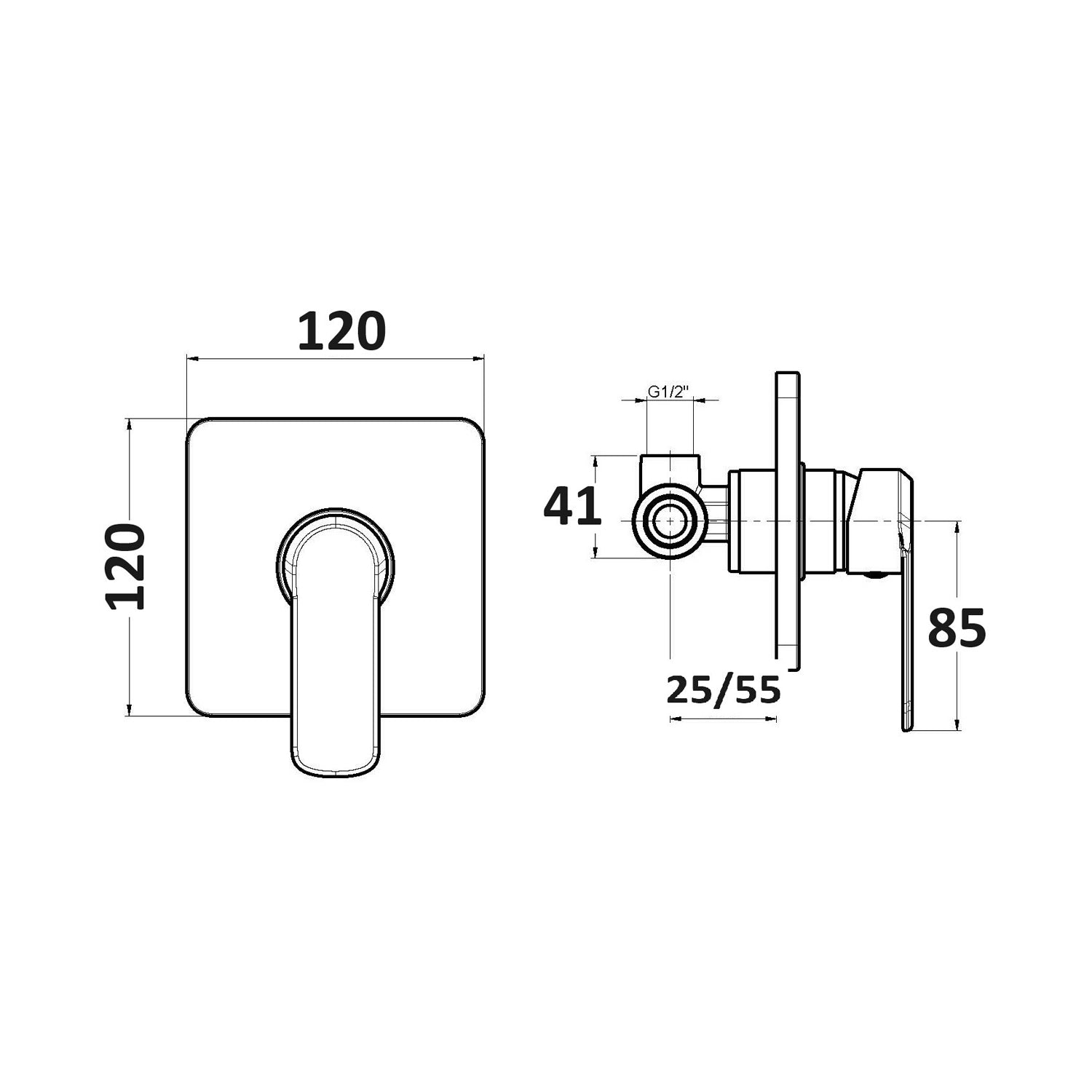  bidet e doccia a una via Nix in ottone cromato by CeramicStore | Lo specialista del tuo bagno