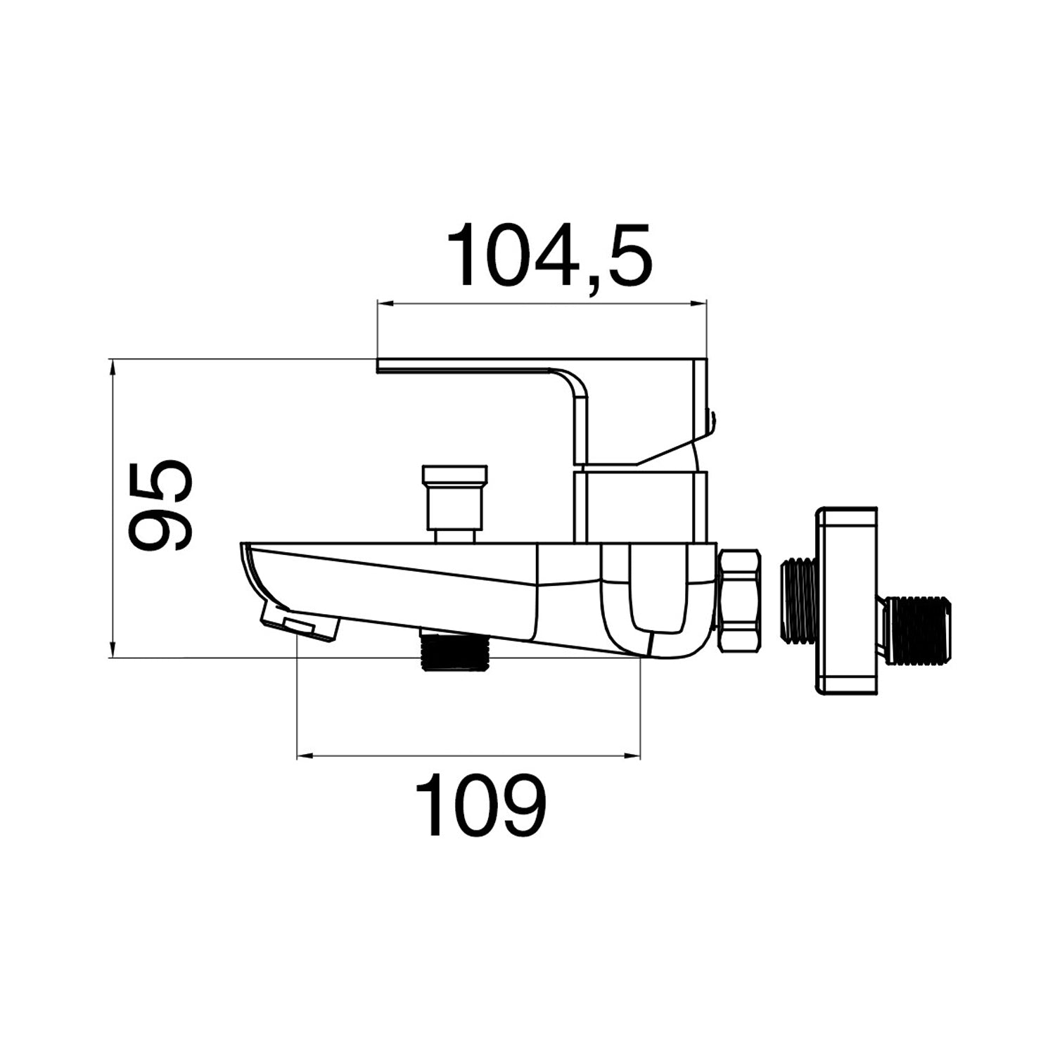  Composizione di miscelatori per lavabo alto