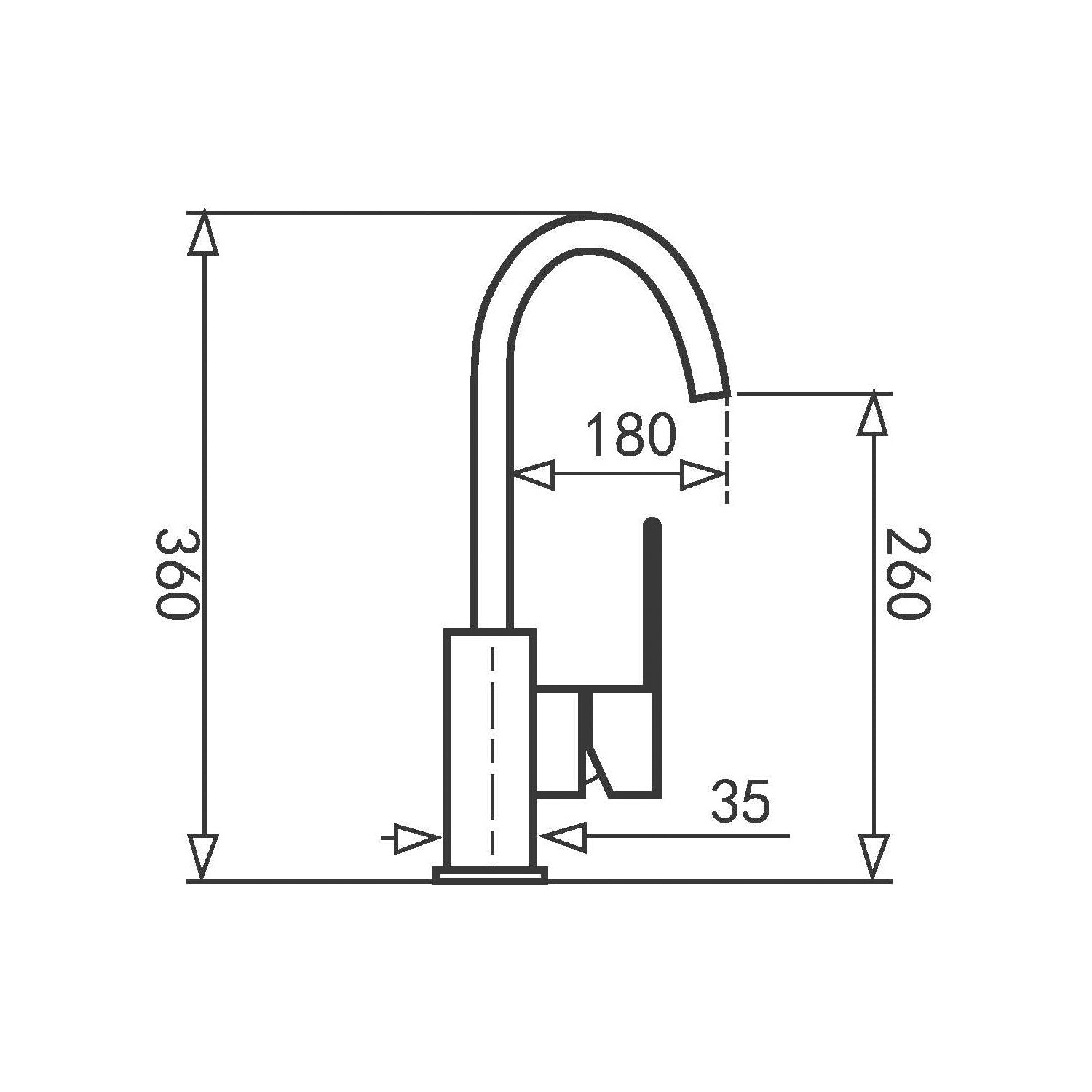  Miscelatore cucina canna girevole Lumix in ottone cromato by CeramicStore | Lo specialista del tuo bagno