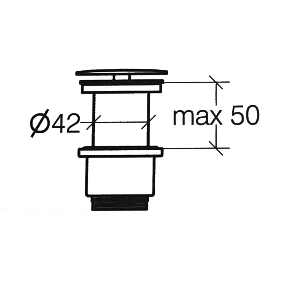  Piletta a scarico libero ultrapiatta 1''1/4'' in ottone cromato regolabile cm 0-5 Lineabeta by CeramicStore | Lo specialista del tuo bagno