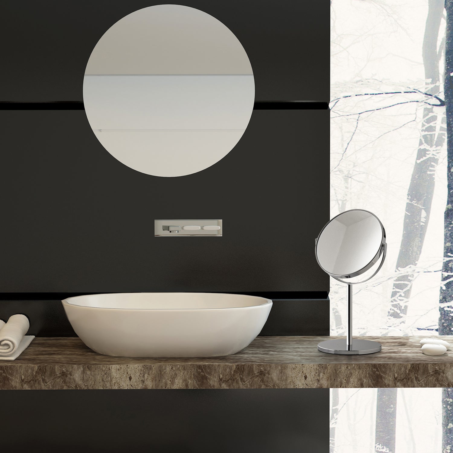  Specchio ingranditore bifacciale Anna di Gedy - Cromato by CeramicStore | Lo specialista del tuo bagno