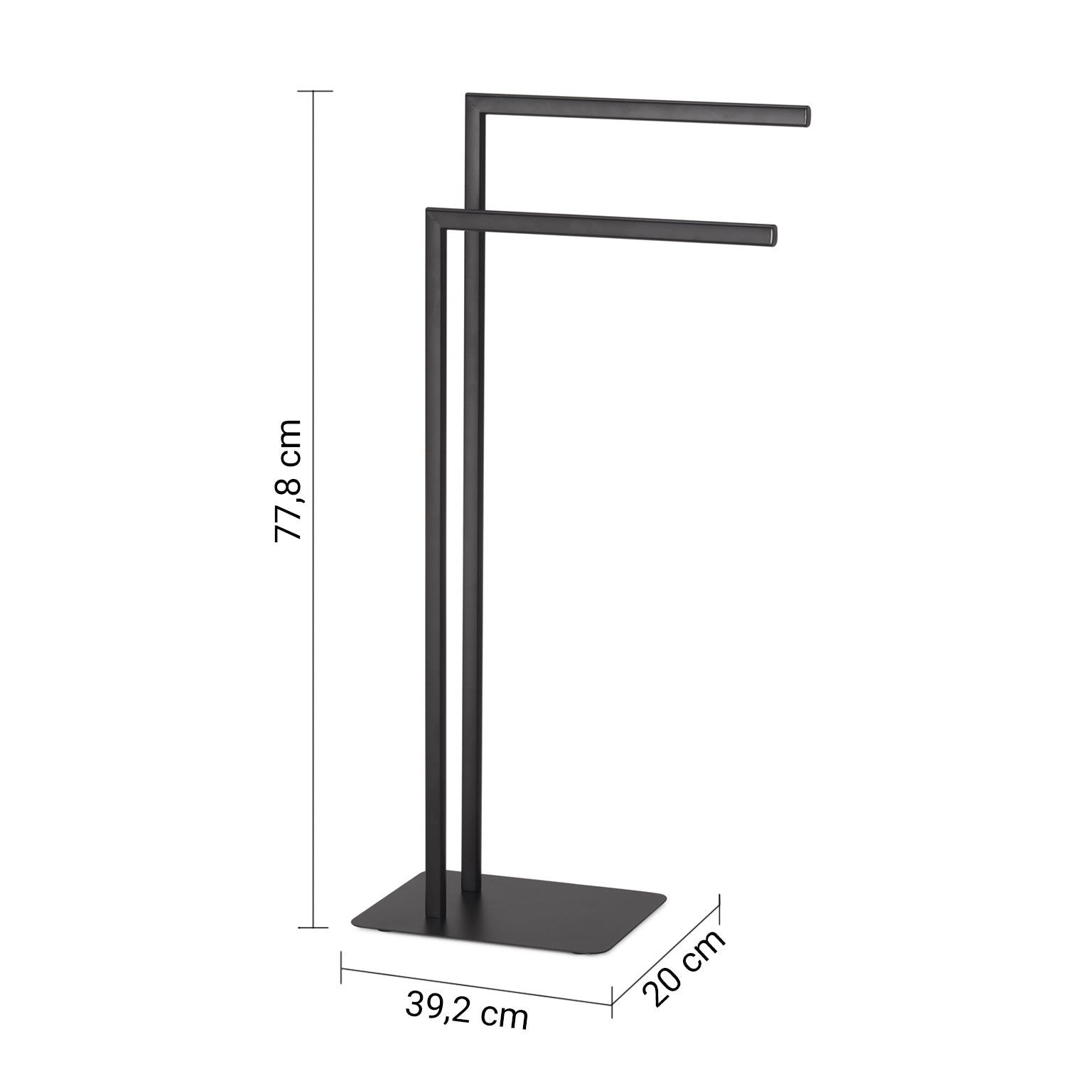  Piantana portasalviette modello Felix - Nero Matt by CeramicStore | Lo specialista del tuo bagno