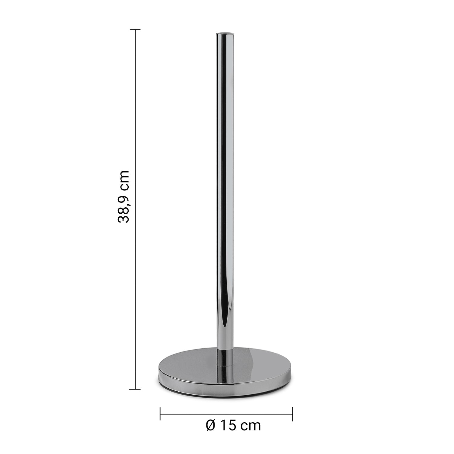  Piantana con portarotolo di riserva modello Magà² di Gedy - Cromato by CeramicStore | Lo specialista del tuo bagno