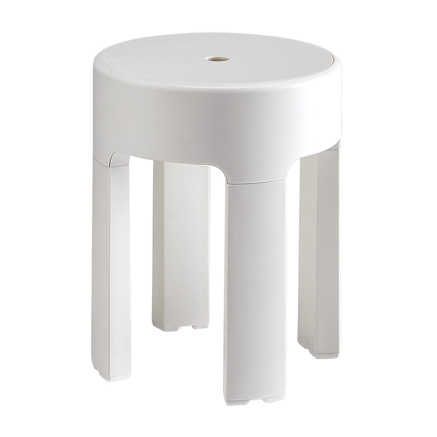 Sgabello in resine termoplastiche Gedy modello Newbox - Bianco