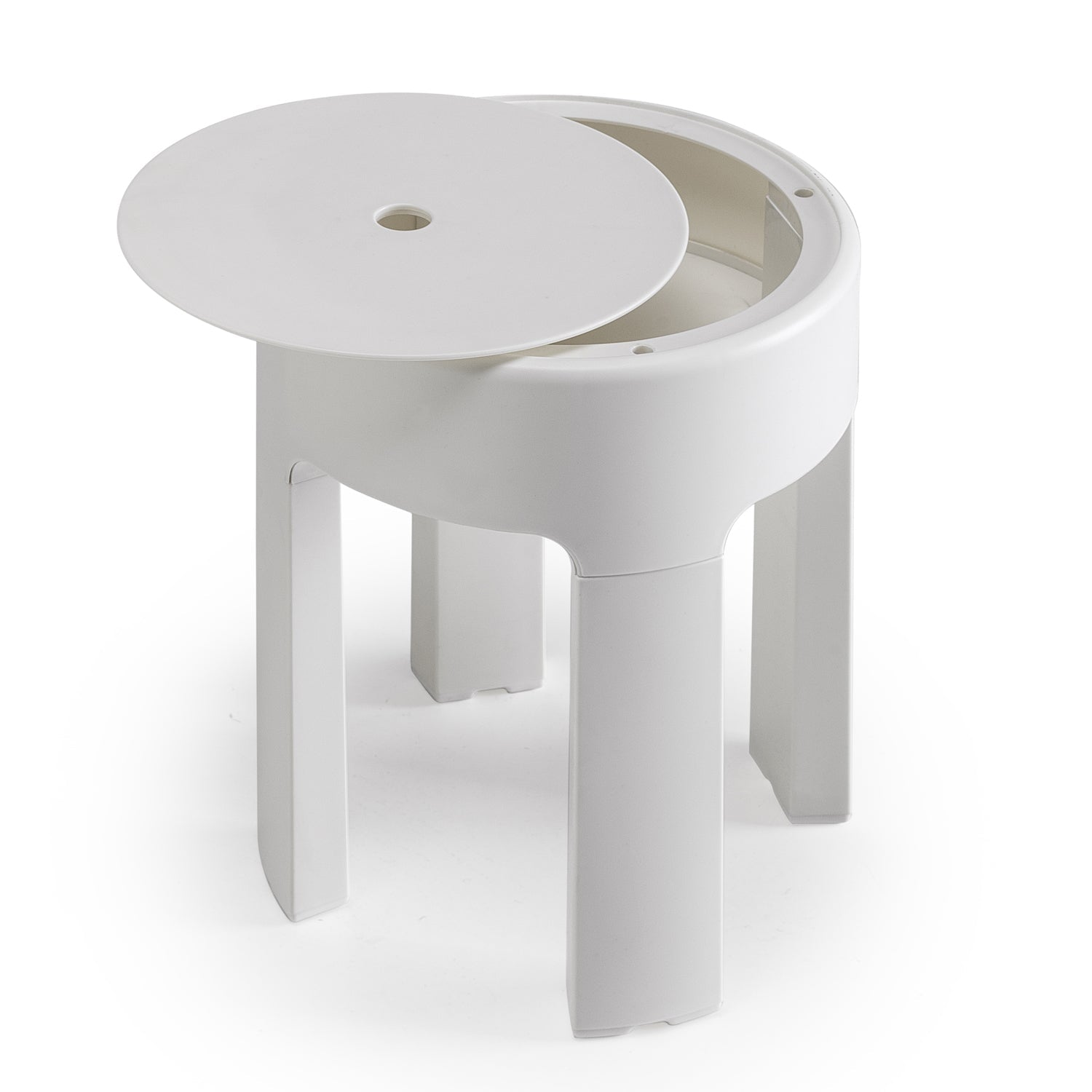  Sgabello in resine termoplastiche Gedy modello Newbox - Bianco