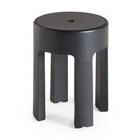 Sgabello in resine termoplastiche Gedy modello Newbox - Nero