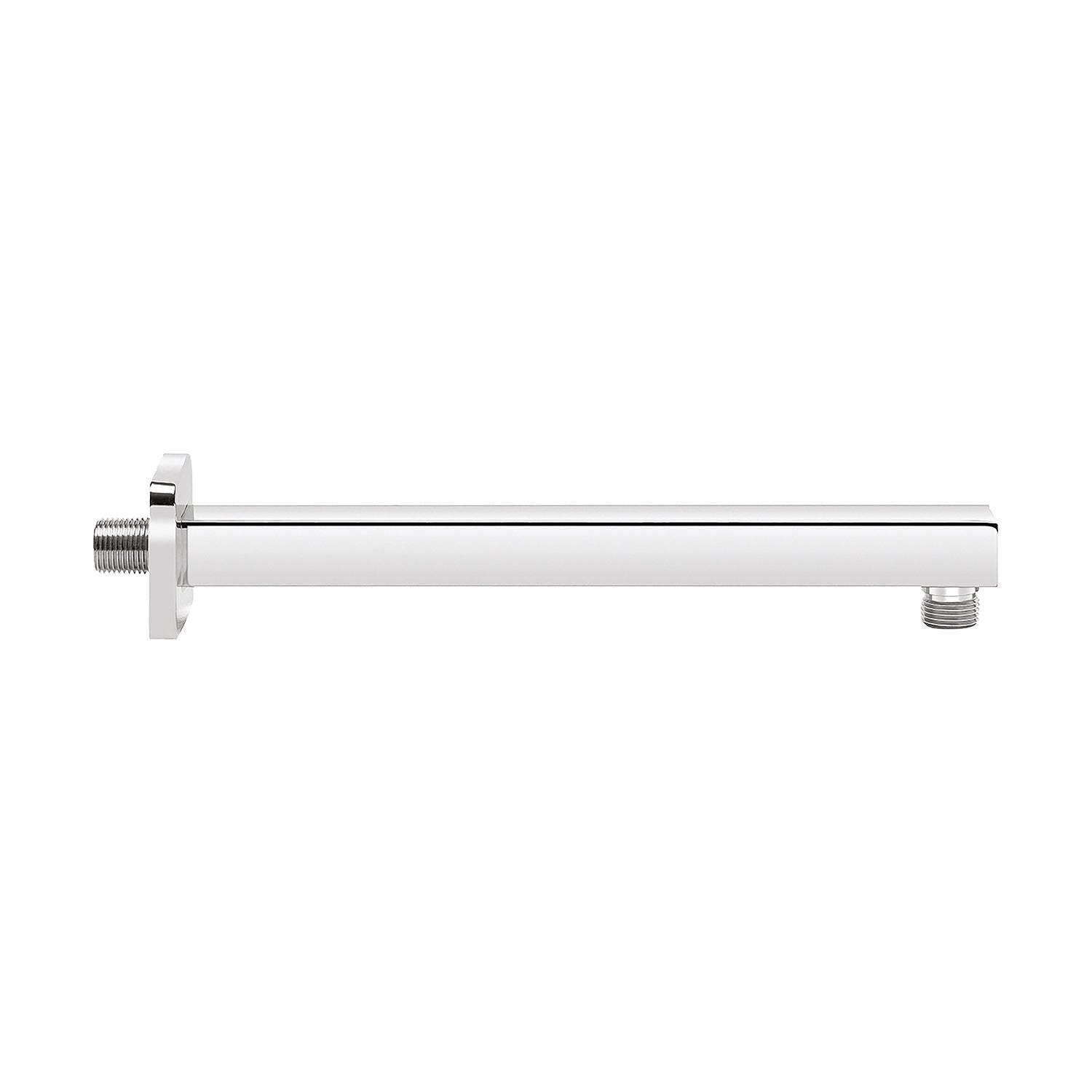  Soffione doccia quadrato in acciaio inox 20x20 cm completo di braccio doccia da 34 cm by CeramicStore | Lo specialista del tuo bagno