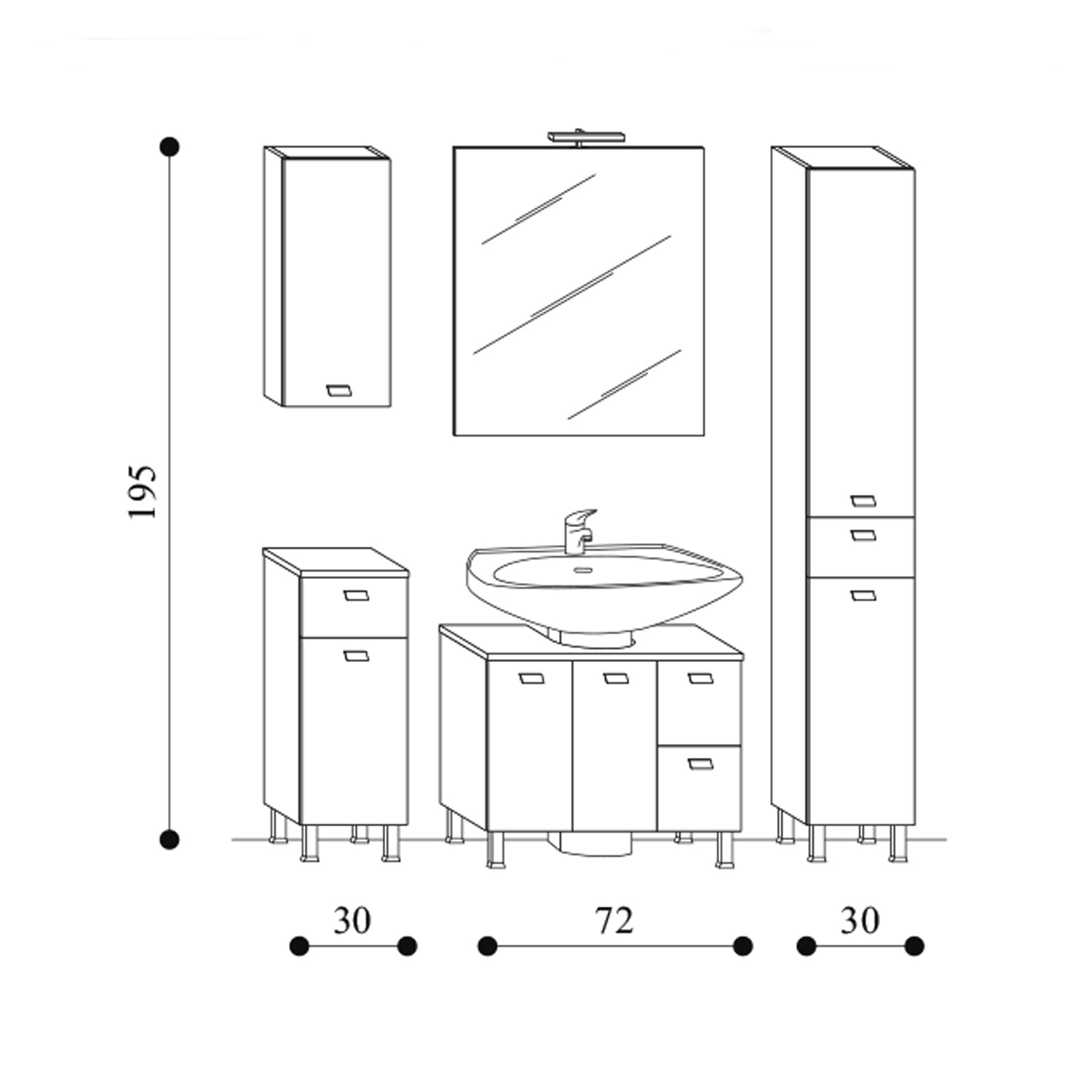 5 in finitura larice by CeramicStore | Lo specialista del tuo bagno