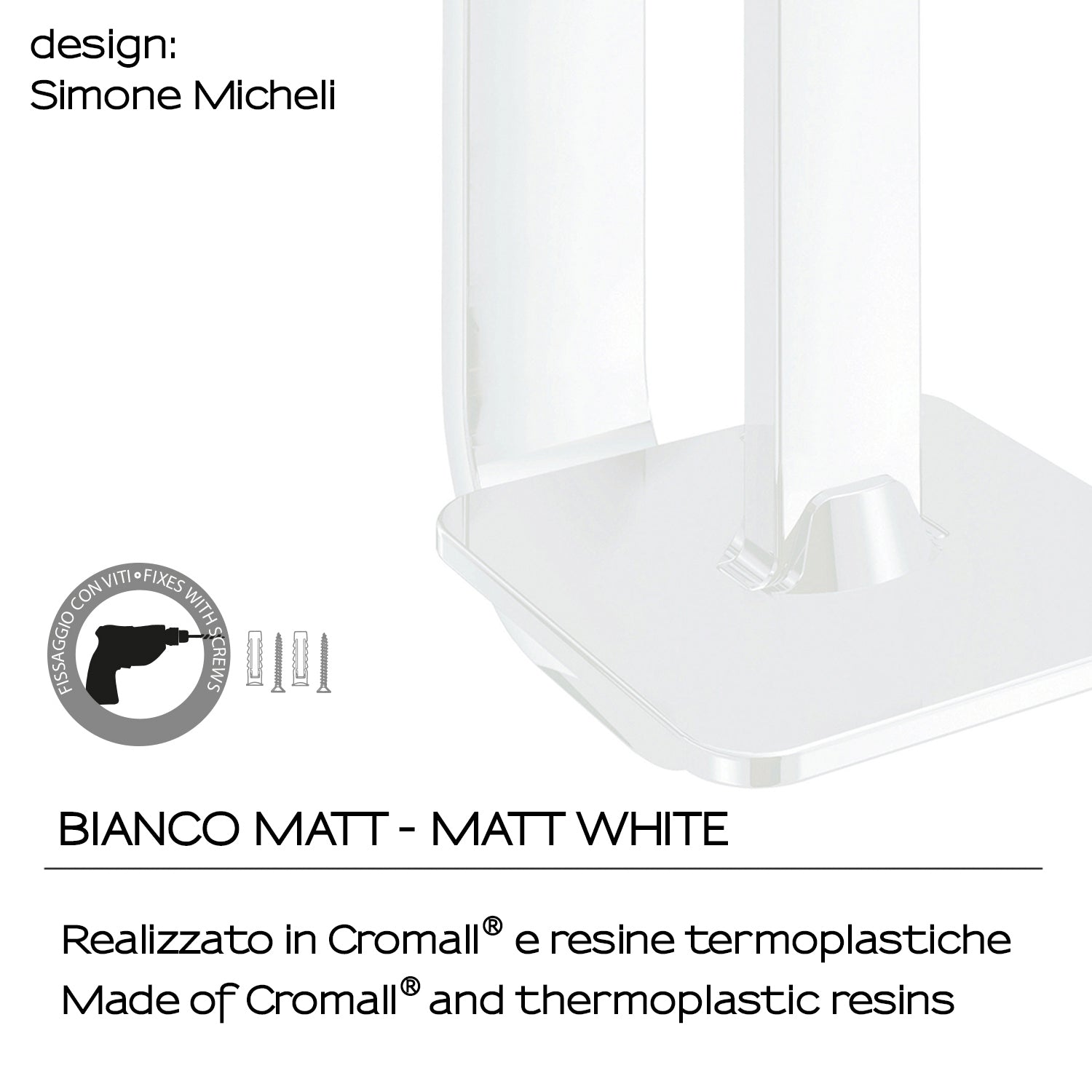  Portarotolo di riserva in Ottone