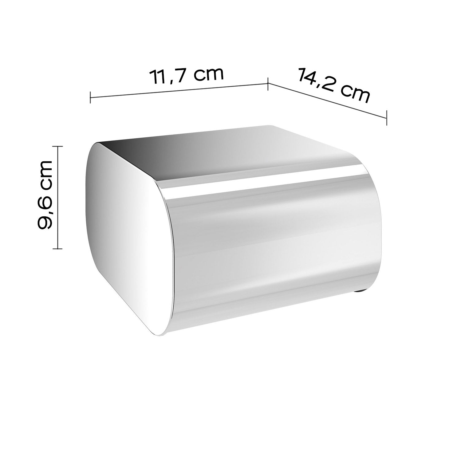  Portarotolo coperto in Ottone