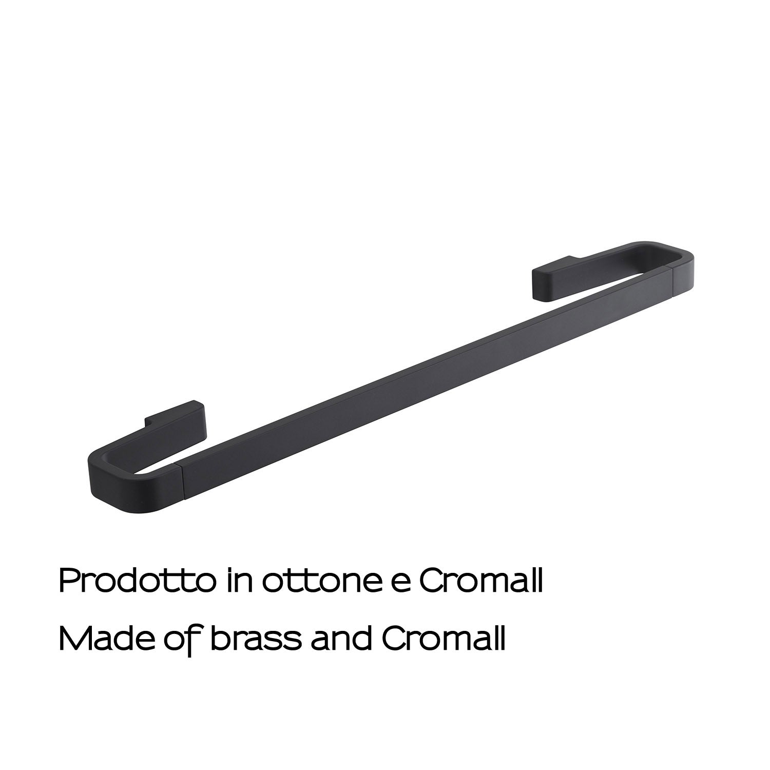  Portasalviette 45 cm in Ottone e Cromall Gedy serie Samoa - Nero Matt by CeramicStore | Lo specialista del tuo bagno