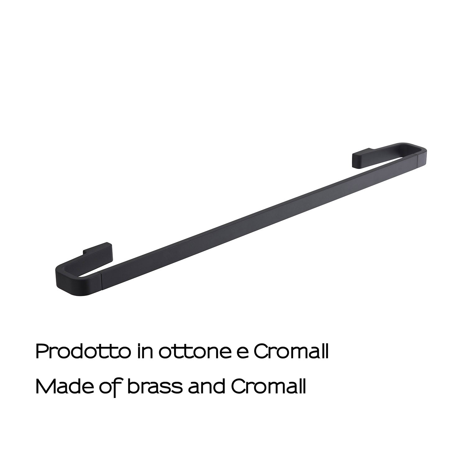  Portasalviette 60 cm in Ottone e Cromall Gedy serie Samoa - Nero Matt by CeramicStore | Lo specialista del tuo bagno