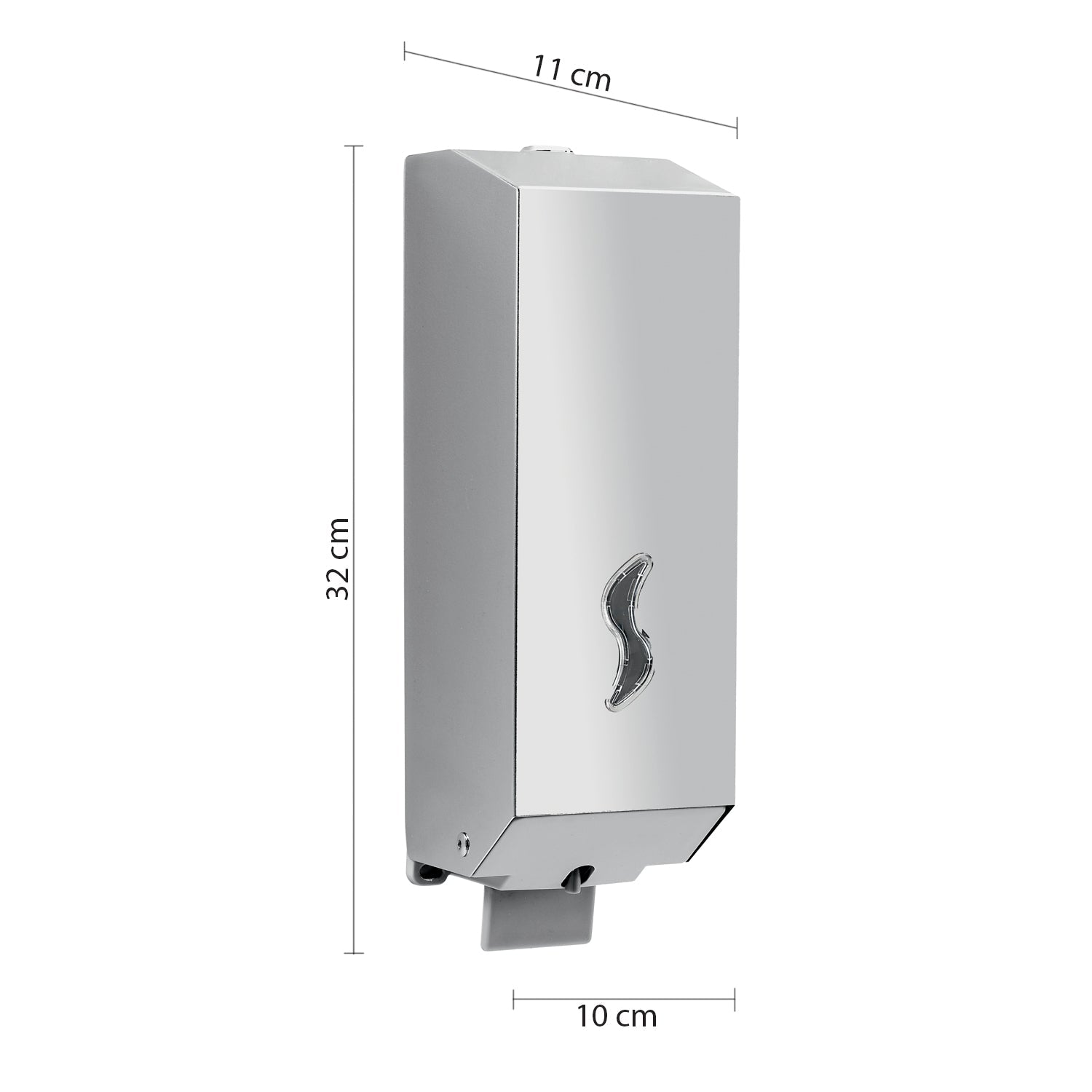  Dispenser sapone da parete Gedy Kubix da 1200 ml in acciaio e resine by CeramicStore | Lo specialista del tuo bagno