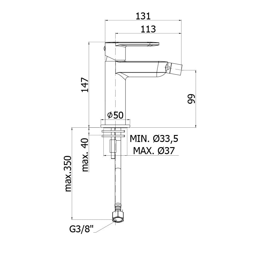  Miscelatore bidet cromato Paffoni Candy con scarico click clack by CeramicStore | Lo specialista del tuo bagno