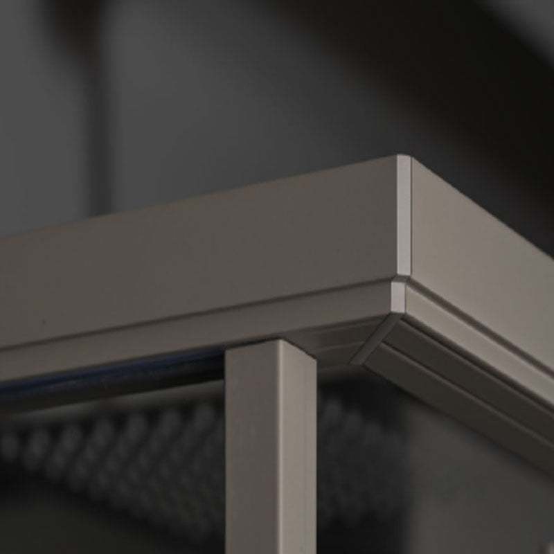  Box Doccia rettangolare 70x110 in cristallo da 6 mm e profilo minimale in alluminio colore Tortora. Versione Sinistra by CeramicStore | Lo specialista del tuo bagno