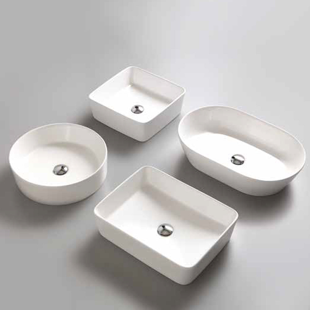  Lavabo da appoggio 'Zeta' Ceramica Azzurra 50x38 cm