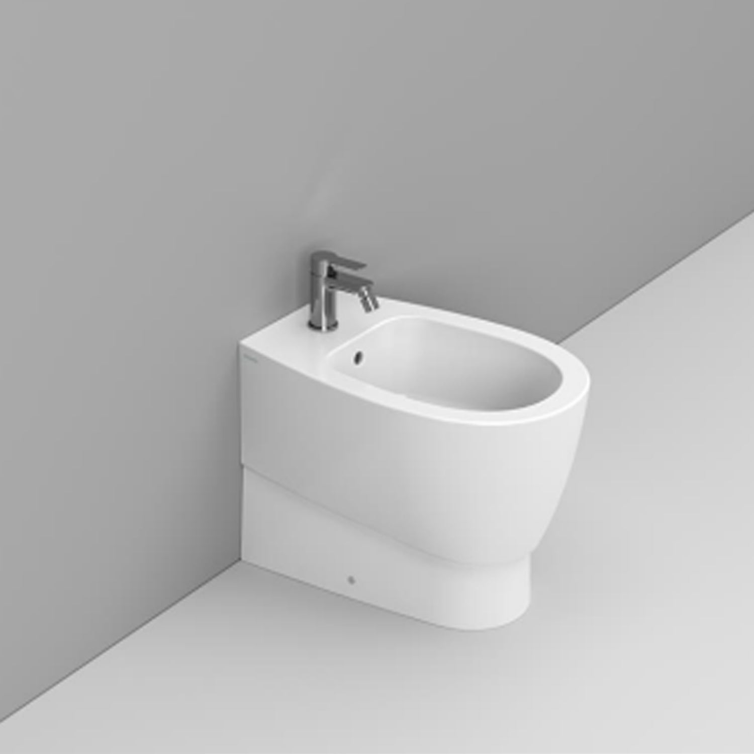  Coppia di sanitari filomuro Ceramica Dolomite modello Demy 54x36 cm con sedile Softclose